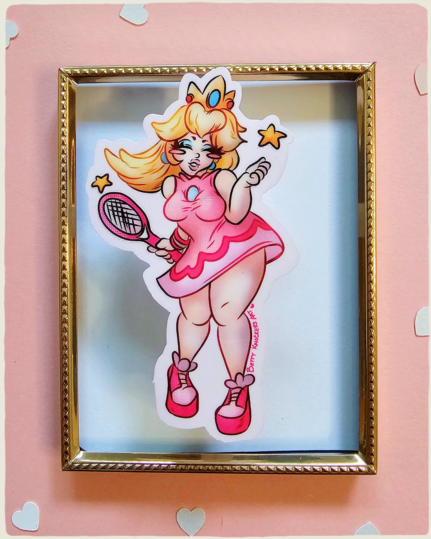 Tennis Princess Peach Chibi Sticker