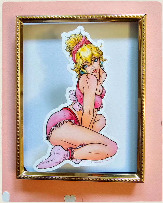 Princess Peach Pinup Stickers