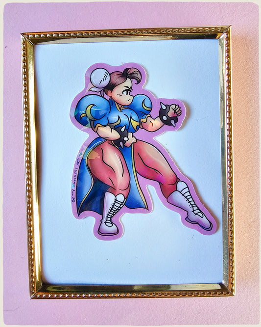 Street Fighter - Chun-Li Chibi Sticker