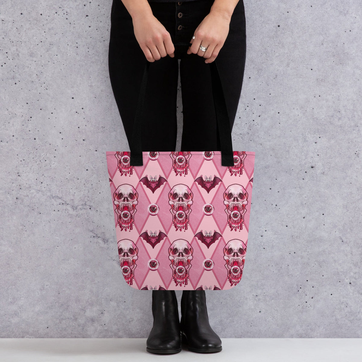 Double sided halloween tote bag