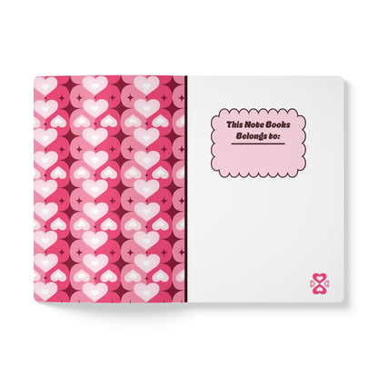 Babe Notes: Groovy Hearts Composition Journals