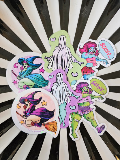Thicc or Treat Babe Stickers