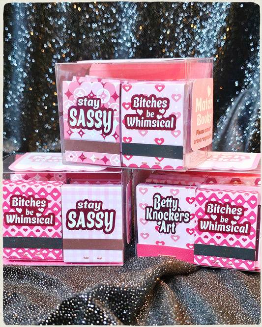 Matchbook Box Sets - Pink Pattern Collection