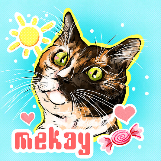 Custom Pet Portrait Commissions Deposit