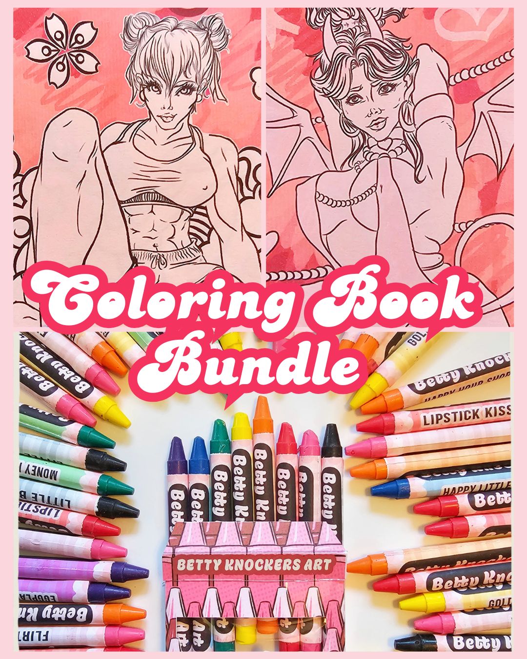 Coloring Book & Crayon Bundle