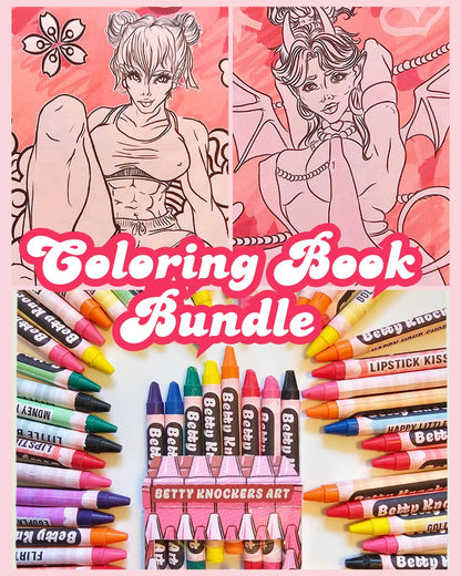 Coloring Book & Crayon Bundle