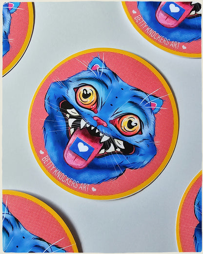 KPOP Demon Hunter - Derpy Tiger Stickers