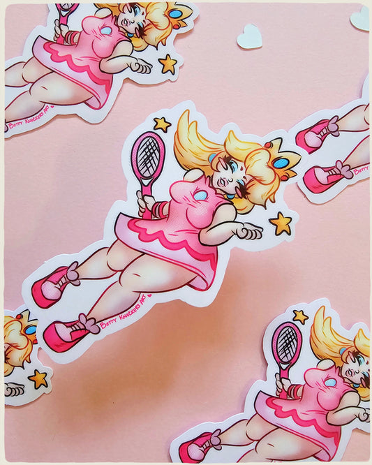 Tennis Princess Peach Chibi Sticker
