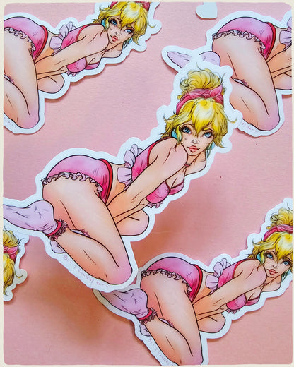 Princess Peach Pinup Stickers