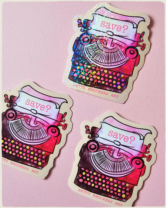 Resident Evil Typewriter Sticker