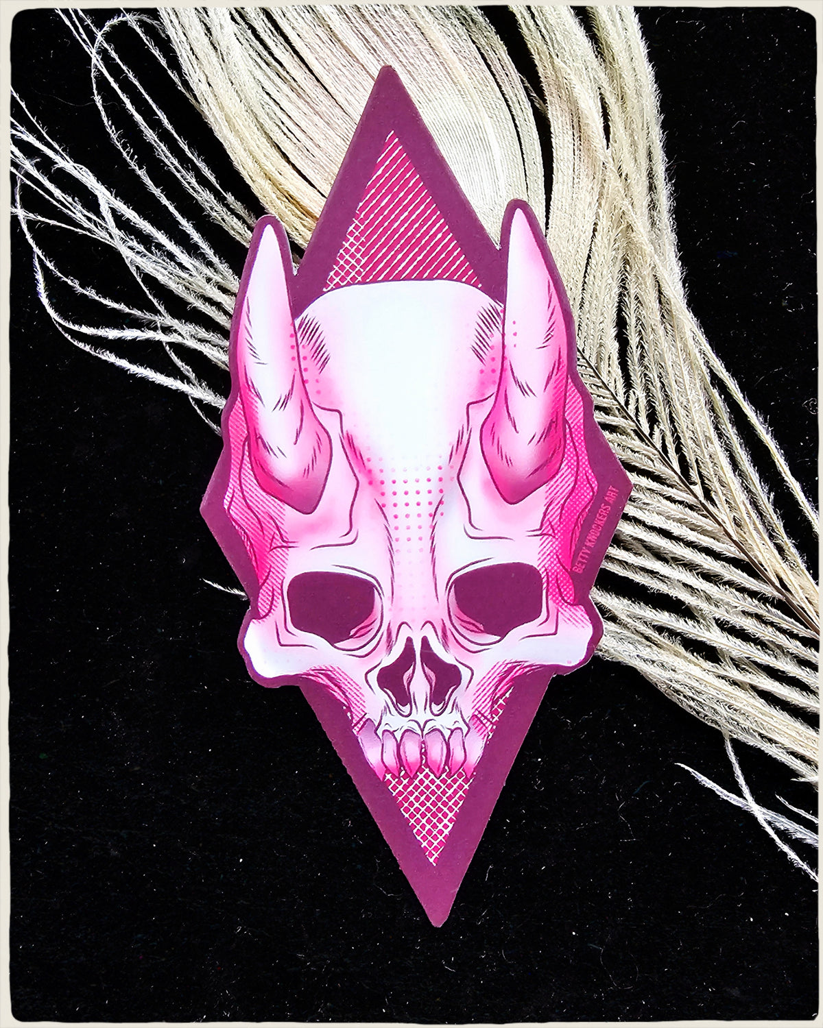 Pink Macabre Halloween Stickers