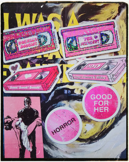 VHS Horror Swimsuit Babe Sticker Box