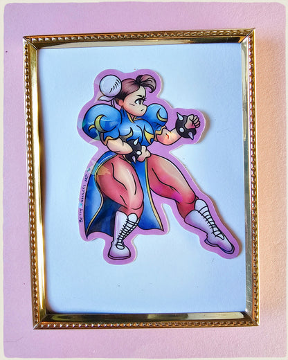 Street Fighter - Chun-Li Chibi Sticker